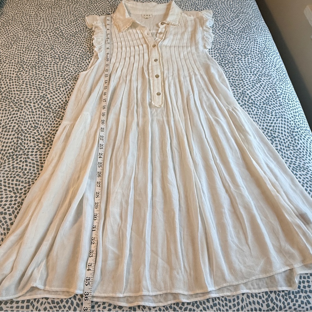 POL | Sheer Ivory Midi Dress - Picture 5 of 8